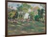 Landscape with figures (Paysage avec figures). Ca. 1890-Pierre-Auguste Renoir-Framed Giclee Print