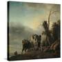 Landscape with Figures-Philips Wouwermans-Stretched Canvas