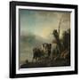 Landscape with Figures-Philips Wouwermans-Framed Giclee Print