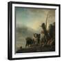 Landscape with Figures-Philips Wouwermans-Framed Giclee Print