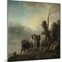 Landscape with Figures-Philips Wouwermans-Mounted Giclee Print