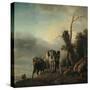 Landscape with Figures-Philips Wouwermans-Stretched Canvas