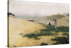 Landscape with Figures-Ramon Casas Carbo-Stretched Canvas