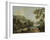 Landscape with Figures-Giuseppe Zais-Framed Art Print