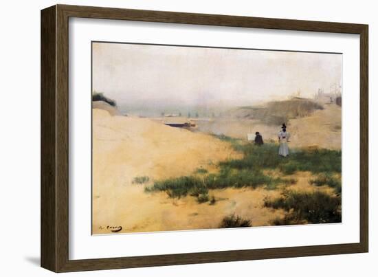 Landscape with Figures-Ramon Casas i Carbo-Framed Giclee Print