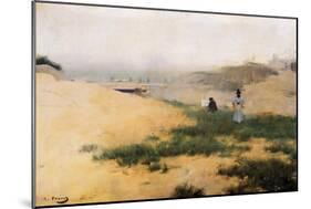 Landscape with Figures-Ramon Casas i Carbo-Mounted Giclee Print