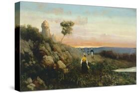 Landscape with Figures-Antonio and Nunzio Michele-Stretched Canvas