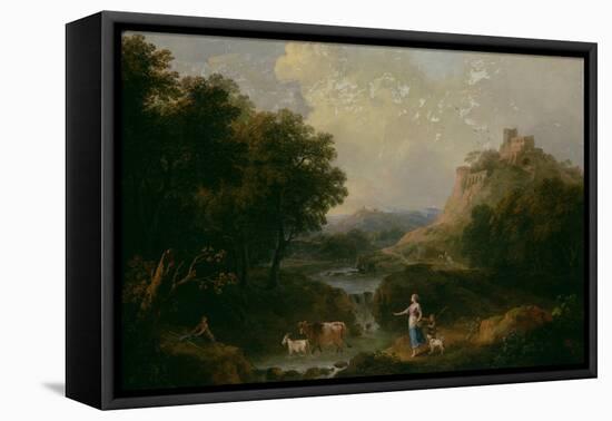 Landscape with Figures-Francesco Zuccarelli-Framed Stretched Canvas