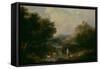 Landscape with Figures-Francesco Zuccarelli-Framed Stretched Canvas