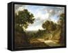 Landscape with Figures-Patrick Nasmyth-Framed Stretched Canvas