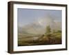 Landscape with Fisherman, 17Th Century-Philips Wouwermans Or Wouwerman-Framed Giclee Print