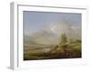 Landscape with Fisherman, 17Th Century-Philips Wouwermans Or Wouwerman-Framed Giclee Print