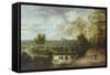 Landscape with Fisherman-Lucas Van Uden-Framed Stretched Canvas