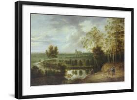 Landscape with Fisherman-Lucas Van Uden-Framed Giclee Print