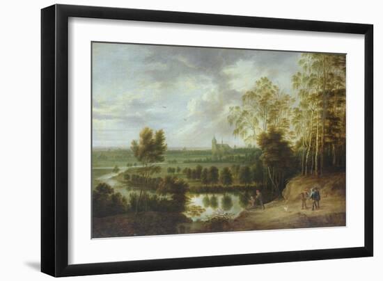 Landscape with Fisherman-Lucas Van Uden-Framed Giclee Print