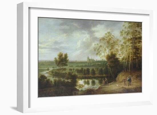 Landscape with Fisherman-Lucas Van Uden-Framed Giclee Print