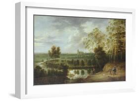 Landscape with Fisherman-Lucas Van Uden-Framed Giclee Print