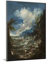 Landscape with Fishermen, C.1730-Alessandro Magnasco-Mounted Giclee Print