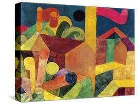 Landscape with Flags or Houses with Flags, 1915-Paul Klee-Stretched Canvas