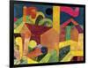 Landscape with Flags or Houses with Flags, 1915-Paul Klee-Framed Giclee Print