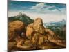 Landscape with Flight into Egypt, Ca 1545-Cornelis Massys-Mounted Giclee Print