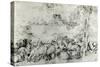 Landscape with Flock of Sheep, C1520-Titian (Tiziano Vecelli)-Stretched Canvas