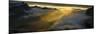 Landscape with fog at sunrise around Mefjorden, Senja, Norway-Panoramic Images-Mounted Photographic Print