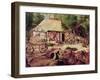 Landscape with Forge, Detail of the Foundry-Herri Met De Bles-Framed Giclee Print