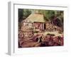 Landscape with Forge, Detail of the Foundry-Herri Met De Bles-Framed Giclee Print