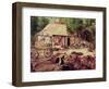 Landscape with Forge, Detail of the Foundry-Herri Met De Bles-Framed Giclee Print