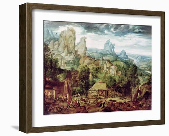 Landscape with Forge-Herri Met De Bles-Framed Giclee Print