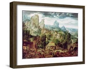 Landscape with Forge-Herri Met De Bles-Framed Giclee Print