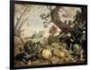 Landscape with Fruits and Vegetables in the Foreground, Abraham Bloemaert-Abraham Bloemaert-Framed Art Print