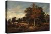 Landscape with Gipsy Encampment-null-Stretched Canvas