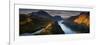 Landscape with Gjende Lake in Jotunheimen mountains at sunset, Norway-Panoramic Images-Framed Photographic Print