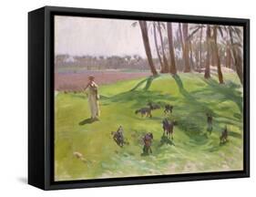Landscape with Goatherd, 1890–91-John Singer Sargent-Framed Stretched Canvas