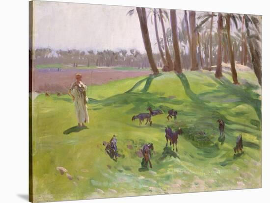 Landscape with Goatherd, 1890–91-John Singer Sargent-Stretched Canvas