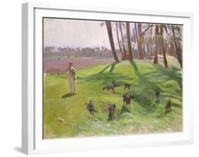 Landscape with Goatherd, 1890–91-John Singer Sargent-Framed Giclee Print