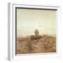 Landscape with Grave, Coffin and Owl-Caspar David Friedrich-Framed Giclee Print