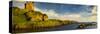 Landscape with Gylen Castle and coastline, Isle of Kerrera, Scotland, UK-Panoramic Images-Stretched Canvas