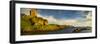 Landscape with Gylen Castle and coastline, Isle of Kerrera, Scotland, UK-Panoramic Images-Framed Photographic Print