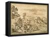 Landscape with Gypsies Bivouacking-Pietro Paolo Bonzi-Framed Stretched Canvas
