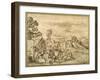 Landscape with Gypsies Bivouacking-Pietro Paolo Bonzi-Framed Giclee Print