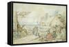 Landscape with Gypsy Fortune-Tellers-Hendrik Avercamp-Framed Stretched Canvas