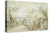 Landscape with Gypsy Fortune-Tellers-Hendrik Avercamp-Stretched Canvas