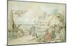 Landscape with Gypsy Fortune-Tellers-Hendrik Avercamp-Mounted Premium Giclee Print