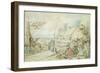 Landscape with Gypsy Fortune-Tellers-Hendrik Avercamp-Framed Giclee Print