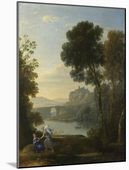 Landscape with Hagar and the Angel, 1646-Claude Lorraine-Mounted Giclee Print