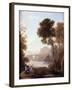 Landscape with Hagar and the Angel, 1646-Claude Lorraine-Framed Giclee Print