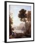 Landscape with Hagar and the Angel, 1646-Claude Lorraine-Framed Giclee Print